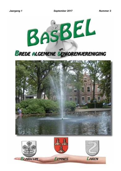 Basbel Magazines Jaargang 1 September 2017 Nummer 3
